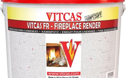 Fireplace Render Under Heat Resistant Plaster