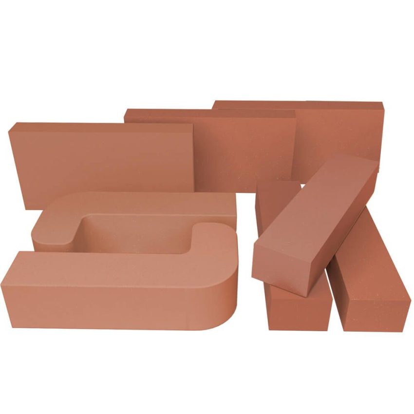 Fireclay bricks for fireplaces